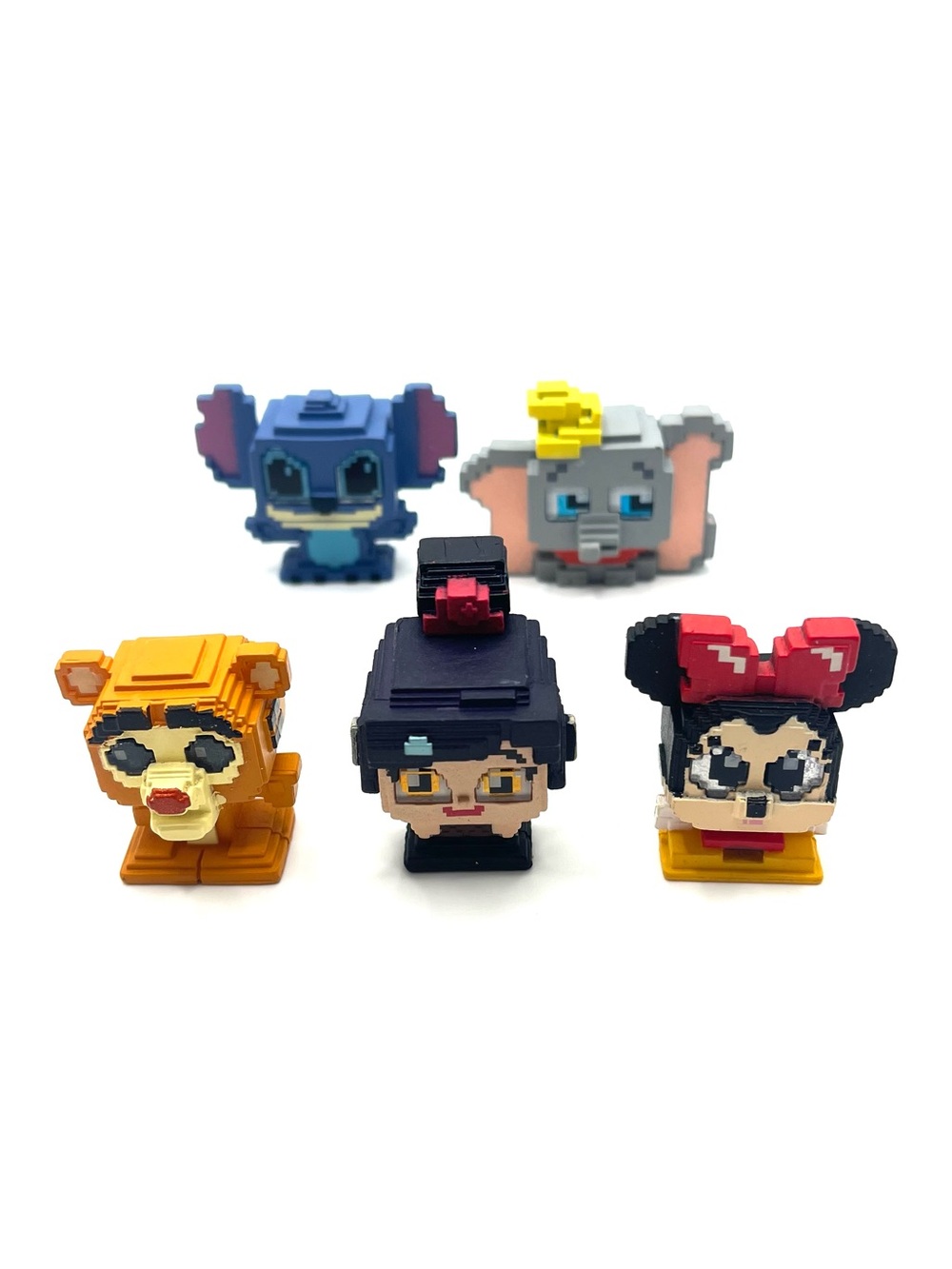8 Bit Lot Of 5 Disney Doorables Pixel Perfect Series 12 Tigger Stitch Dumbo